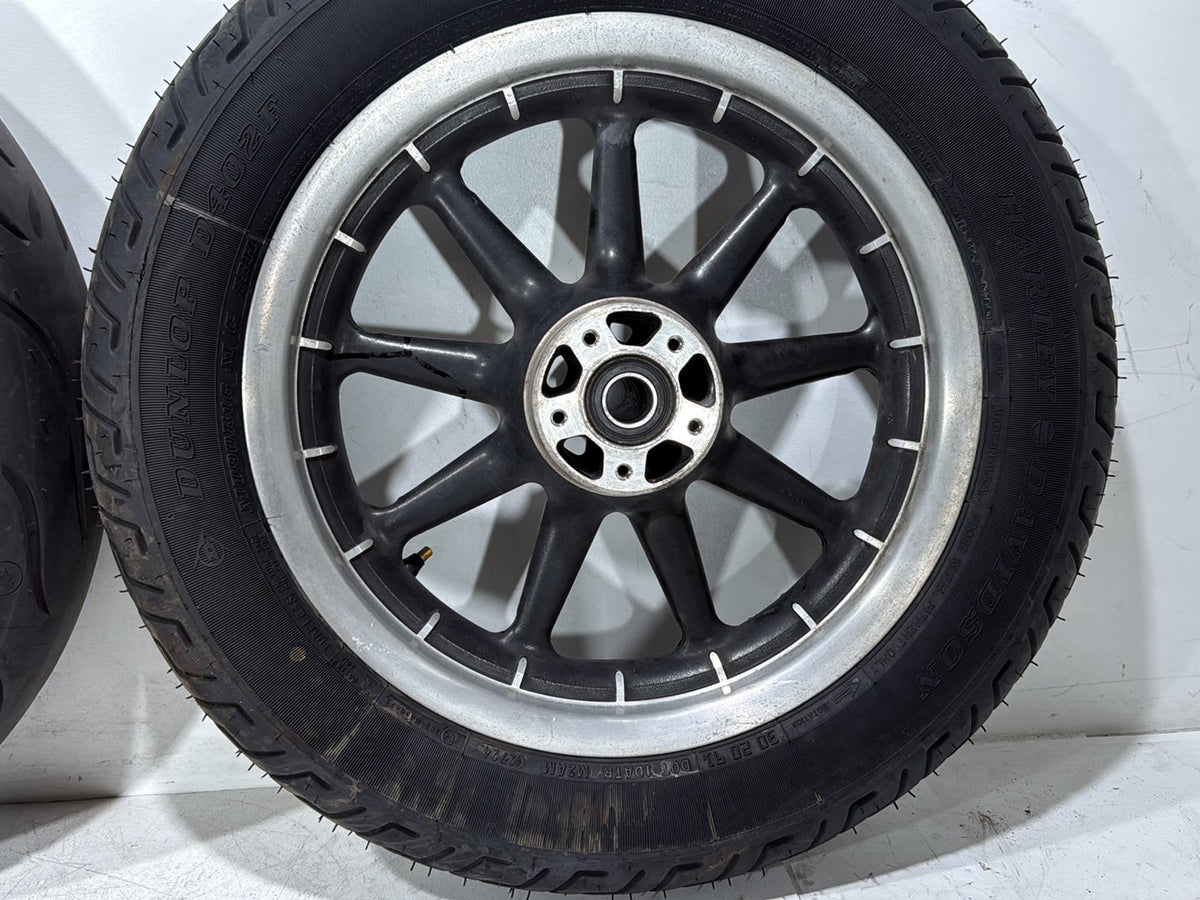 2005 Harley Road King Touring Police OEM Front & Rear Wheel Rim Tire 16"