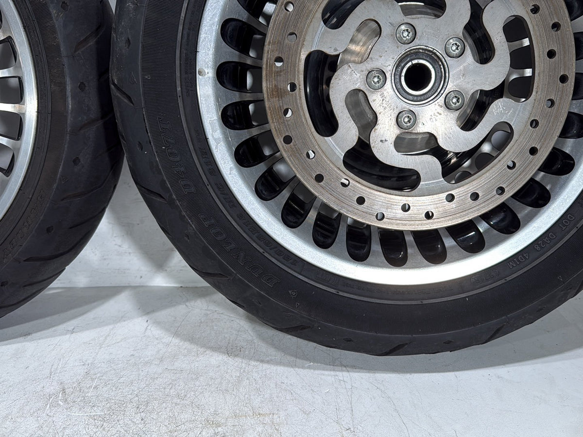 2012 Harley Electra Glide Touring Ultra Front & Rear Wheel Rim Tire 17" 16" NON-abs