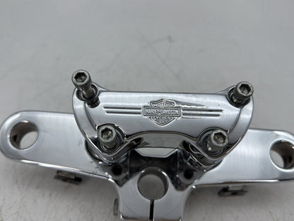 1997 Harley Softail Fat Boy FLSTF OEM Front Handlebar Riser Top Clamp Chrome