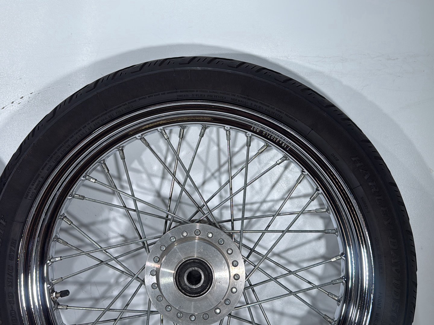 2001 Harley Sportster 883 Hugger XLH883 OEM Front Rear Wheel Rim Tire Spoked