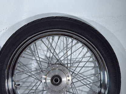2001 Harley Sportster 883 Hugger XLH883 OEM Front Rear Wheel Rim Tire Spoked