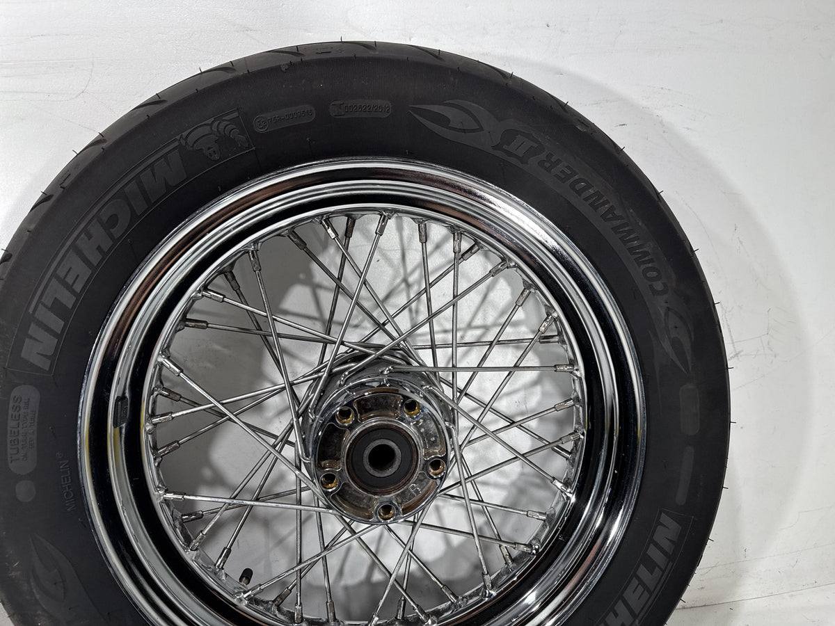 01 Harley Electra Glide Touring Classic OEM Front Rear Wheel Rim Tire Spoked 16"