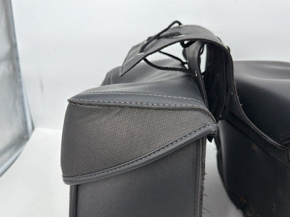 2004 - 2013 Harley-Davidson Sportster 883 Custom Rear Left Right Saddlebags Luggage Leather KEMI-MOTO