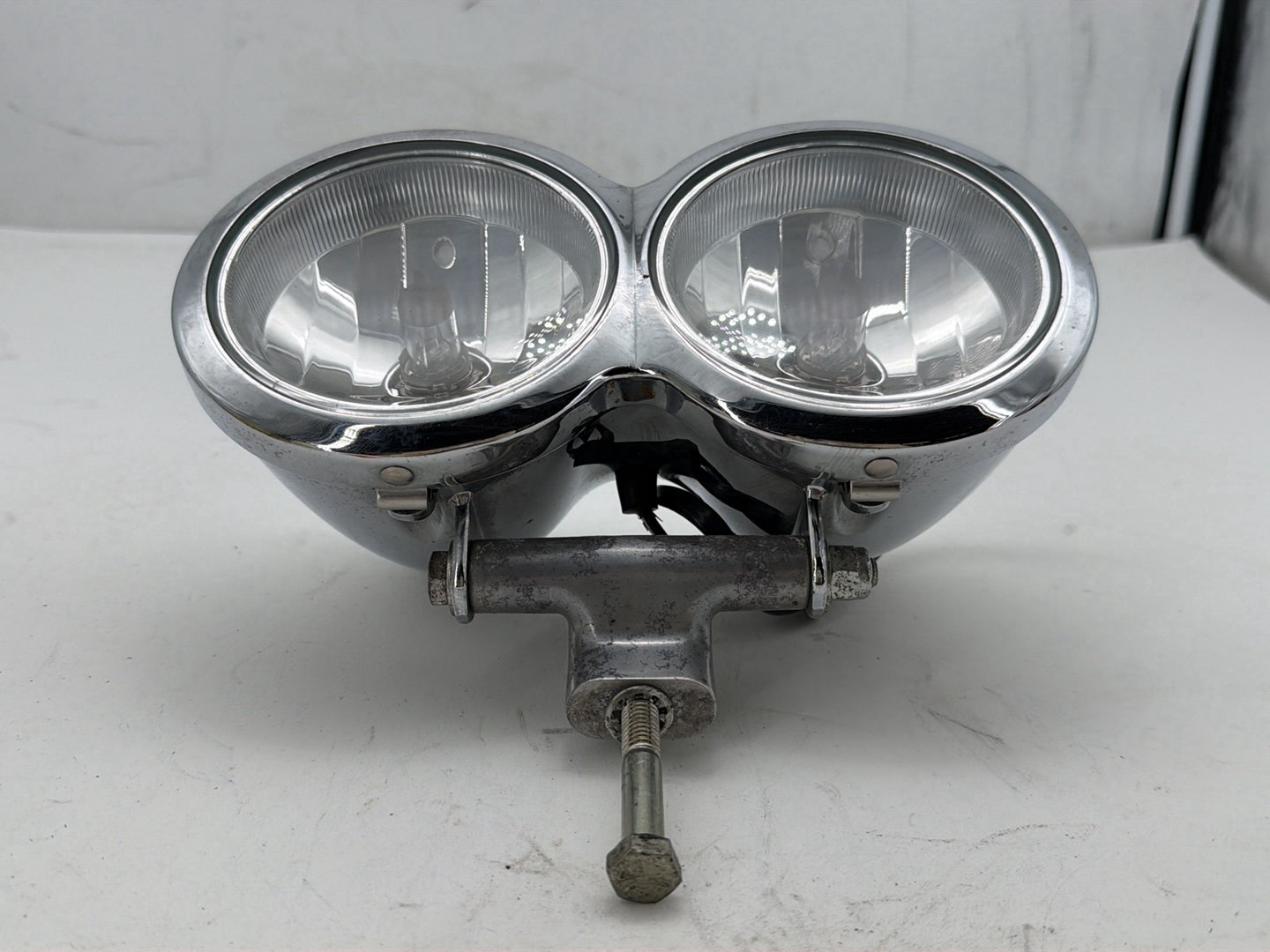 2008 Harley Dyna Fat Bob FXDF OEM Headlight Headlamp Head Light Halogen DUAL