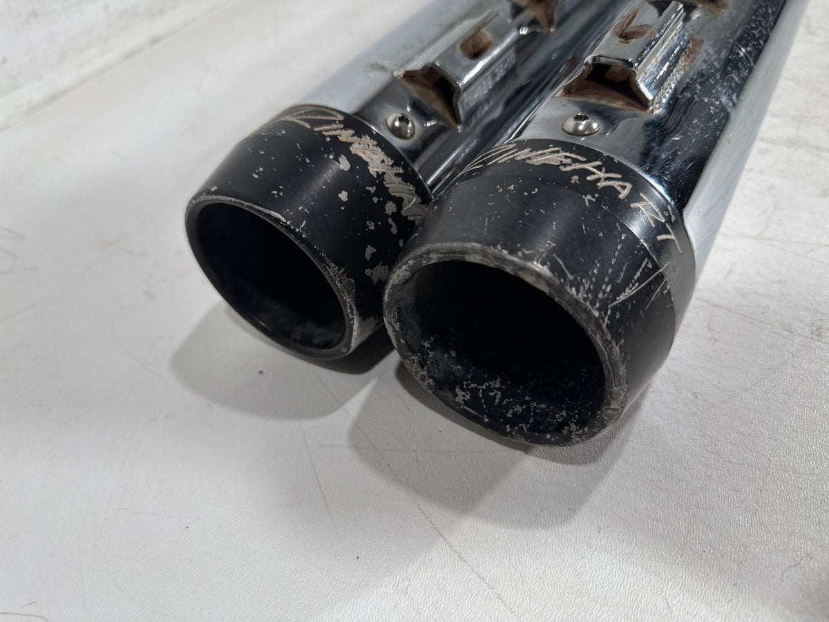 2011 Harley Street Glide Touring FLHX Exhaust Muffler Silencer Slip On Rinehart