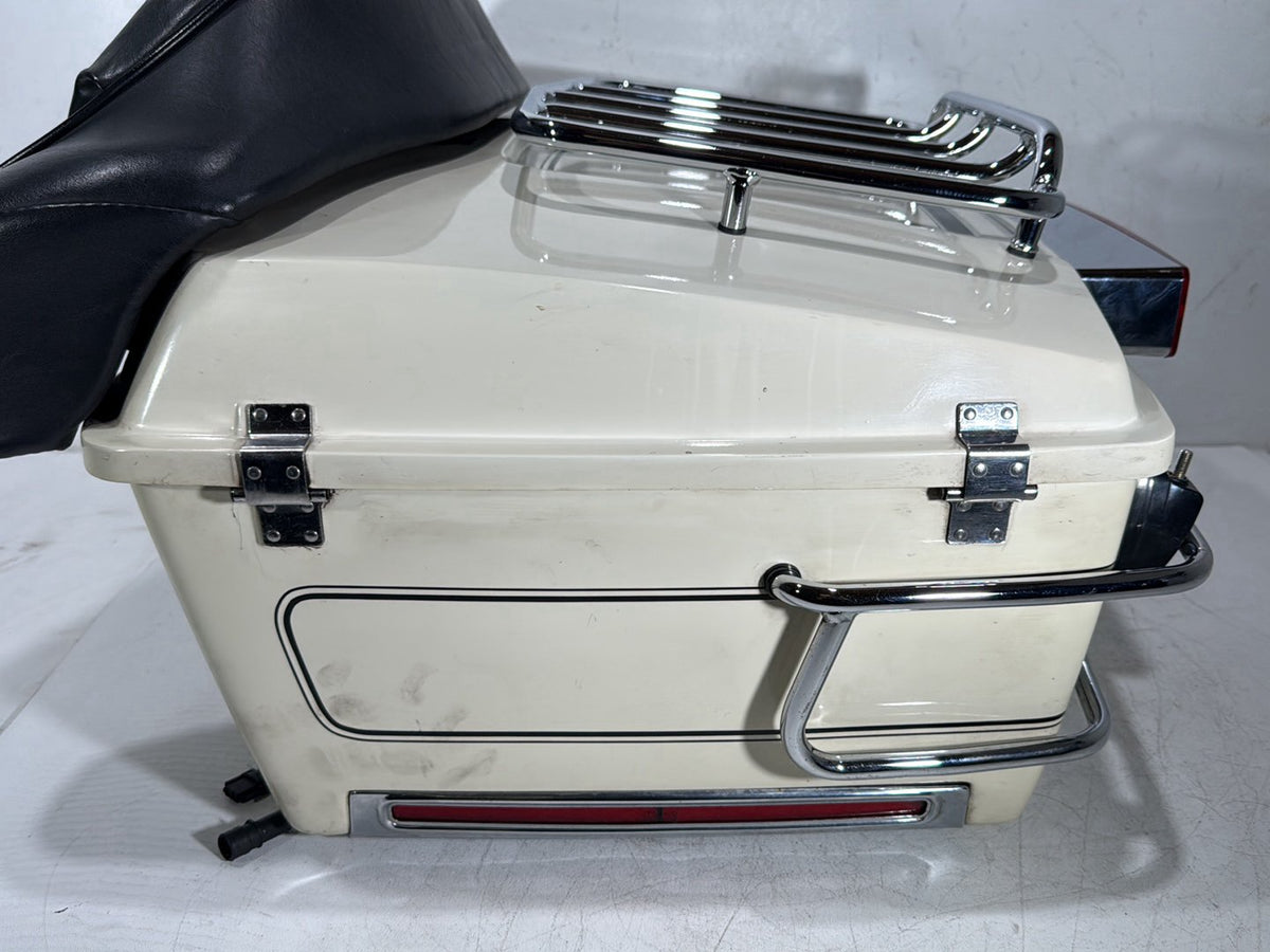92 Harley Electra Glide Touring Classic OEM Pass Backrest Tour Pak Luggage NOKey