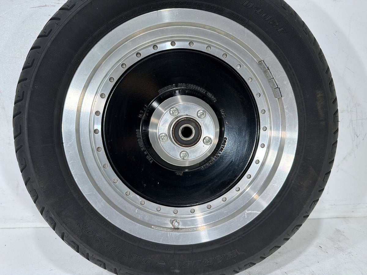 2001 Harley Fat Boy Softail FLSTFI OEM Front Wheel Rim Tire 130/90B16 16"