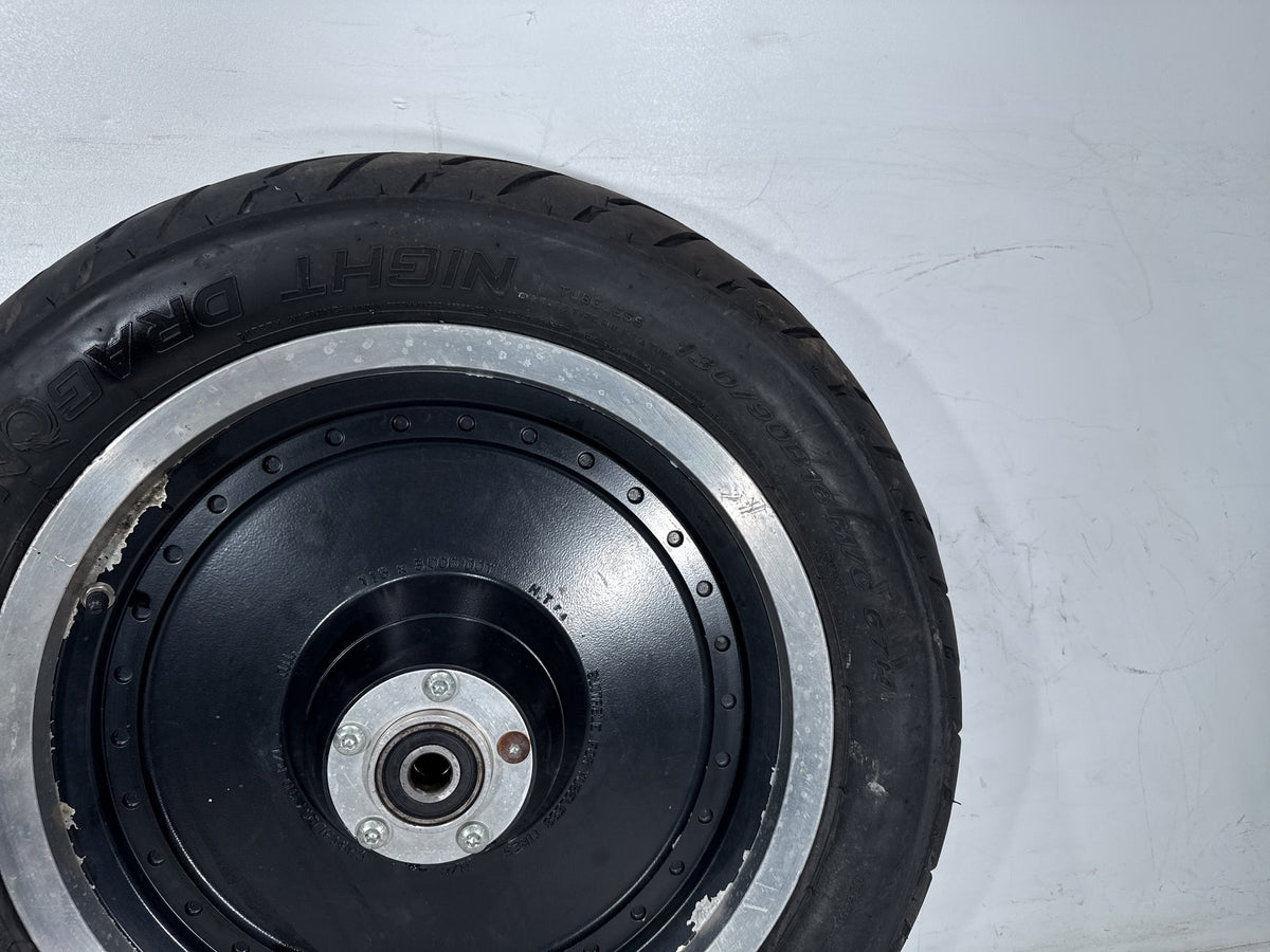 2001 Harley Fat Boy Softail FLSTF OEM Front Wheel Rim Tire 130/90B16 16"