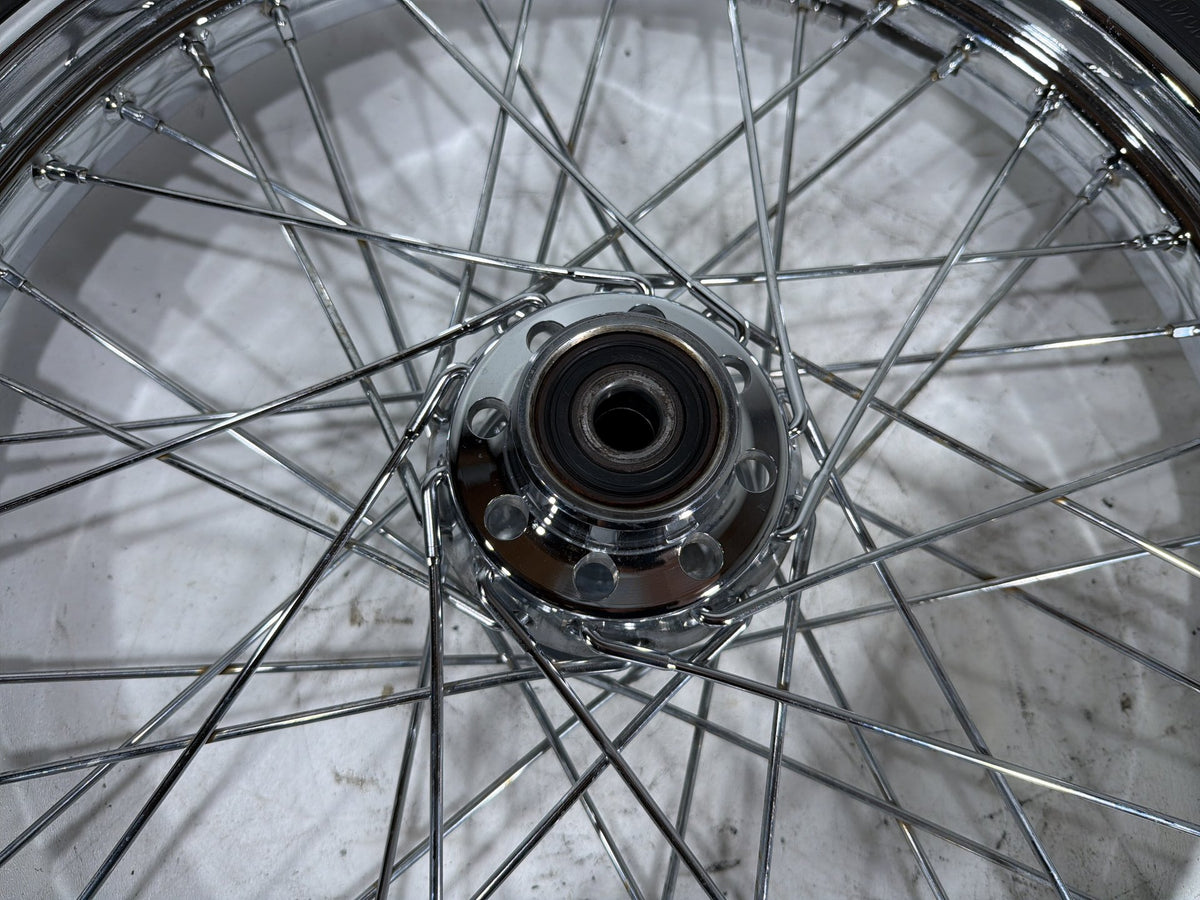 2006 Harley Softail Deuce FXSTDI OEM Front Wheel Rim Tire Spoked 90/80-21 21"