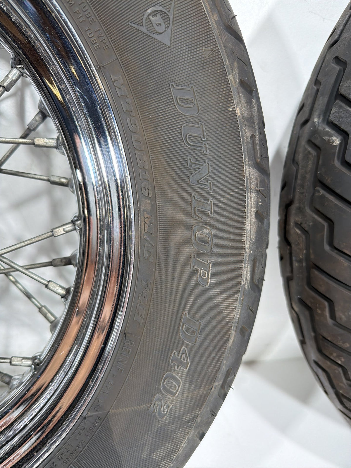97 Harley Heritage Softail Classic Front Rear Wheel Rim Tire Spoked MT90B16 16"