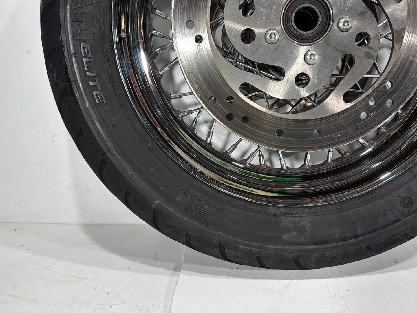 2005 Harley Touring FLHRCI Road King Classic OEM Front Rear Wheel Rim Tire Spoked