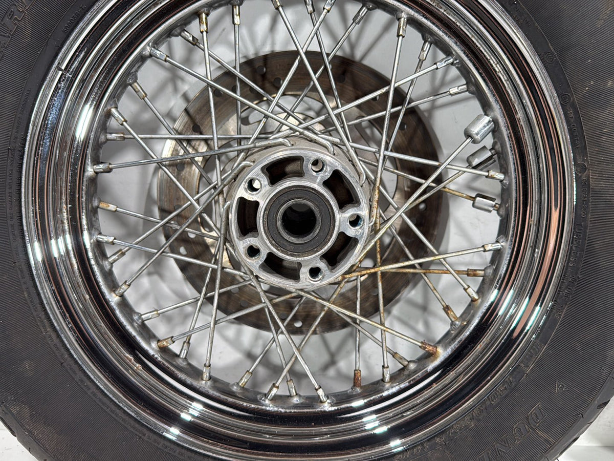 2011 Harley Heritage Softail Classic OEM Front Rear Wheel Rim Tire Spoked 16"