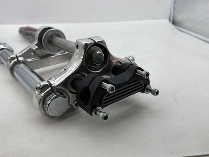 2002 Harley Dyna FXD Super Glide OEM Front Triple Tree Set & LH RH Fork Legs Sliders