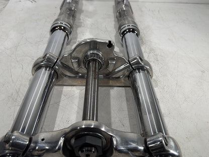 2015 Harley Dyna Low Rider FXDL OEM Front Triple Tree Set & LH RH Fork Legs Sliders