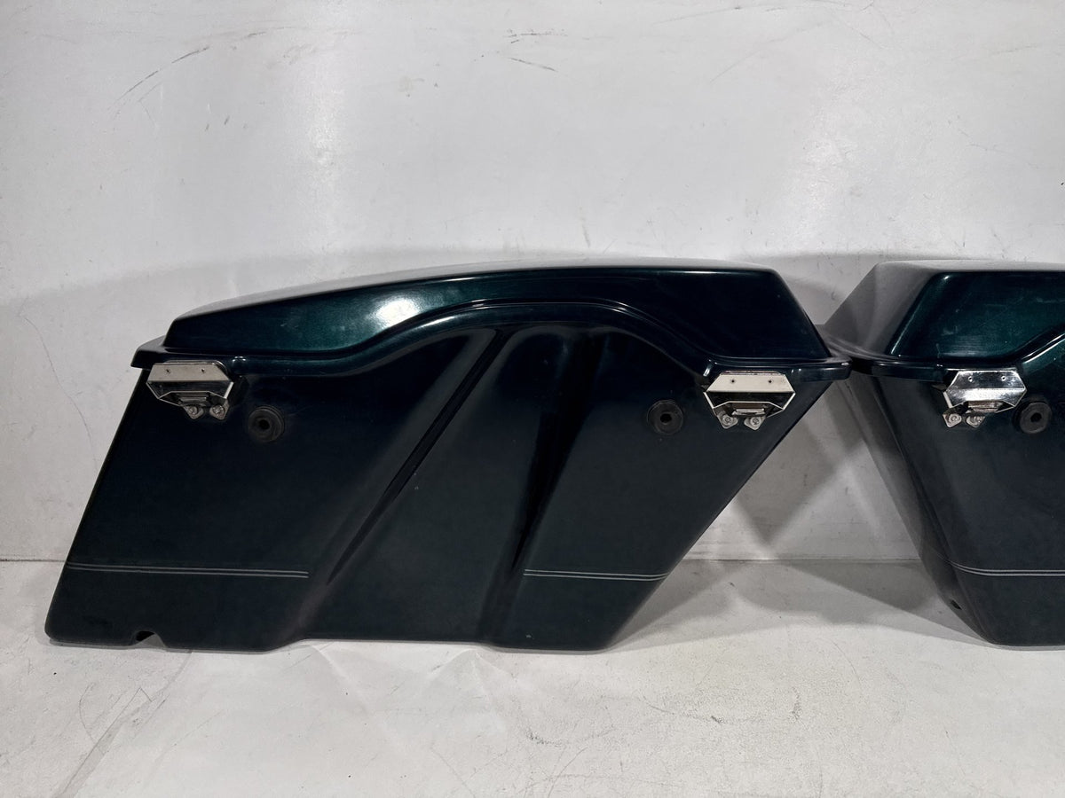 01 Harley Electra Glide Touring Classic OEM Left Right Saddlebags Luggage NOKey