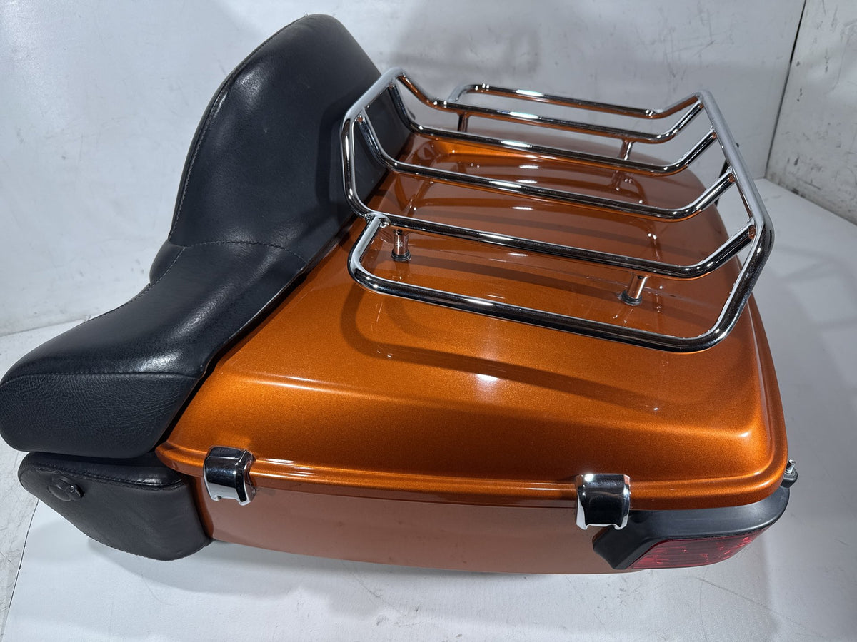 2014 Harley Electra Glide Touring Ultra OEM Pass Backrest Tour Pak Luggage NOKey