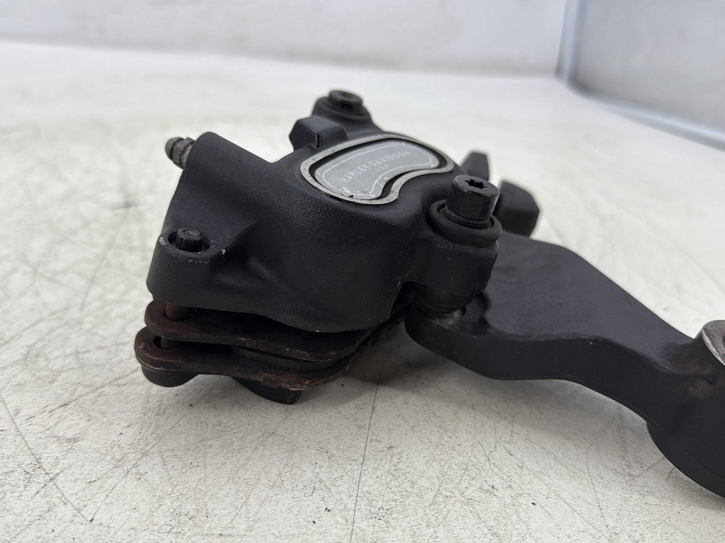2012 Harley Dyna Super Glide Custom FXDCI OEM Rear Back Brake Caliper w/ Bracket