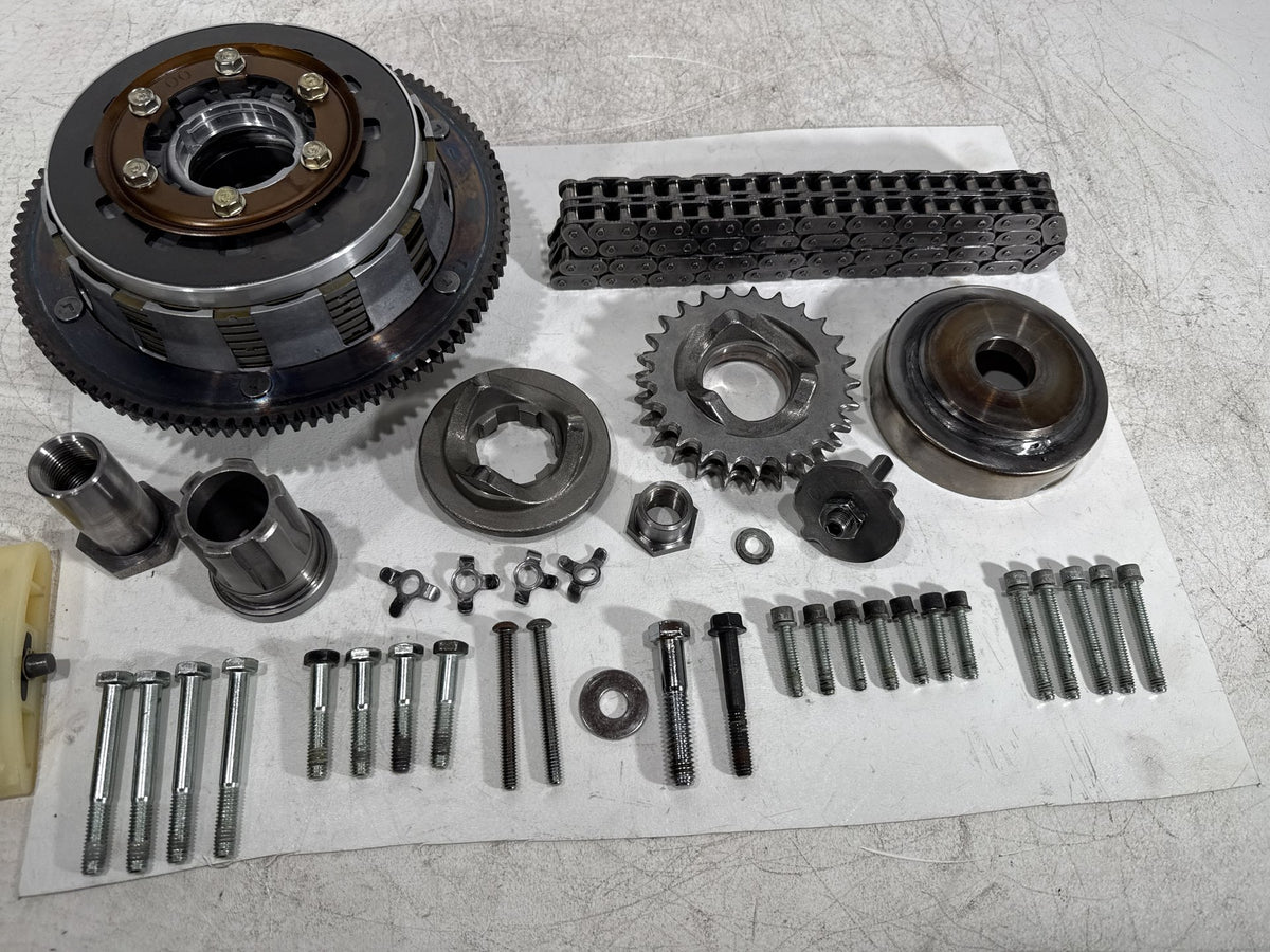 2001 Harley Fat Boy Softail FLSTF OEM Clutch Basket Chain Tensioner Kit