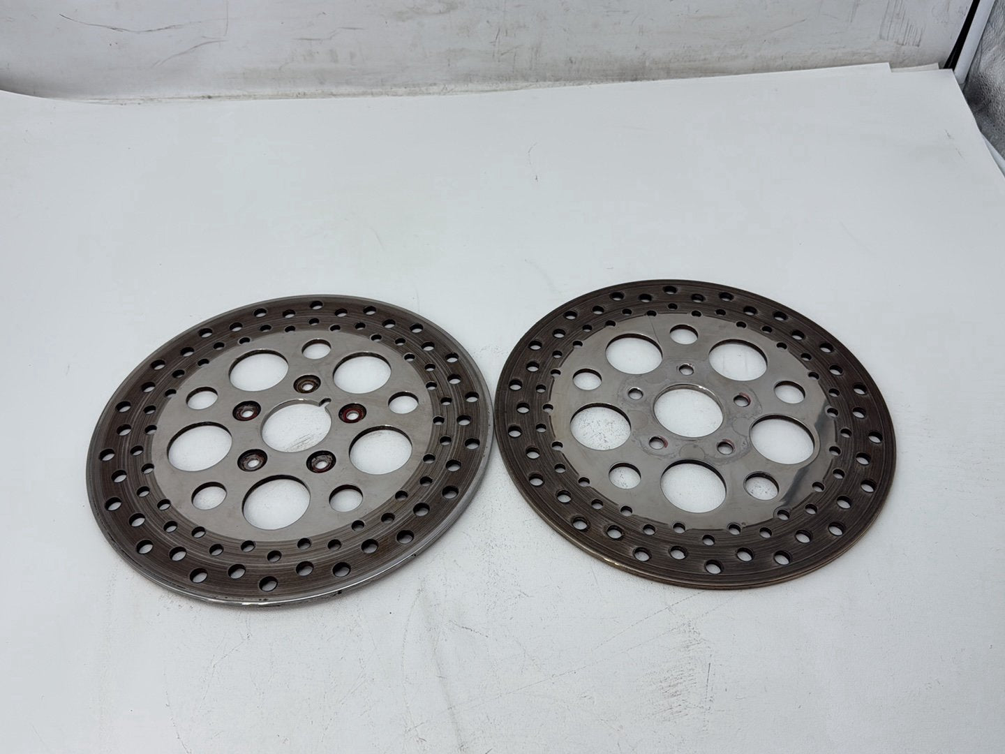 1991 Harley Heritage Softail Classic FLSTC OEM Front Brake Rotors Disc Pair