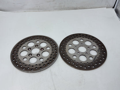 1991 Harley Heritage Softail Classic FLSTC OEM Front Brake Rotors Disc Pair