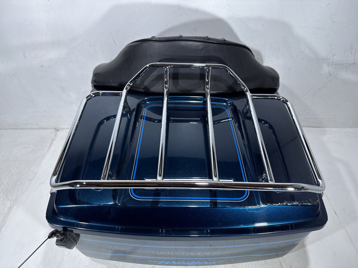 02 Harley Electra Glide Touring Classic OEM Pass Backrest Tour Pak Luggage NOKey