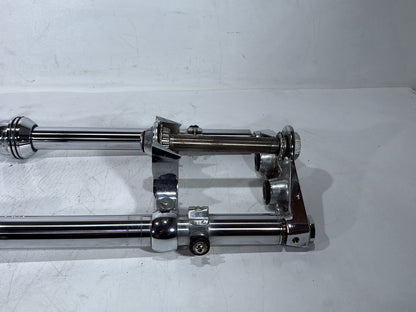 2000 Harley Dyna FXDWG Wide Glide OEM Front Triple Tree Set & LH RH Fork Legs Sliders