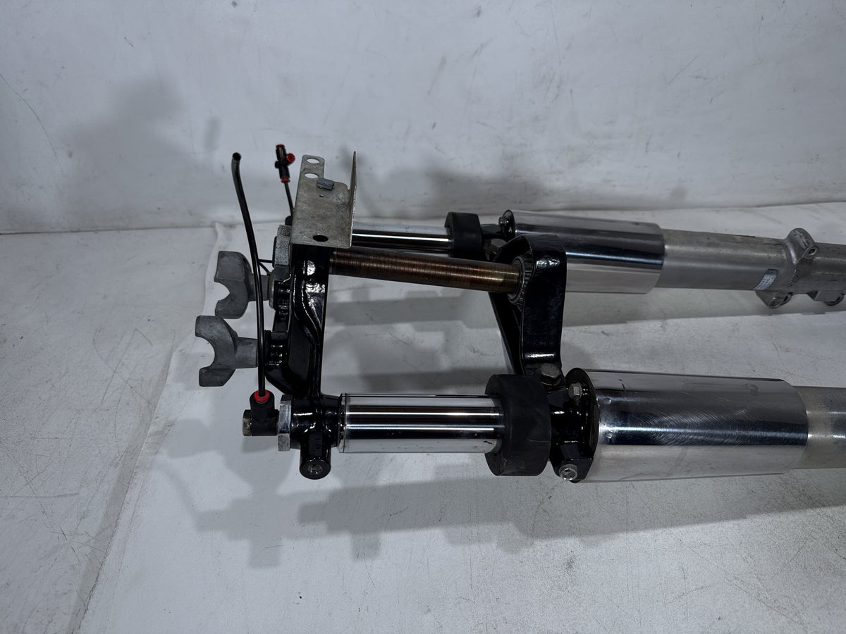 01 Harley Electra Glide Touring Front Triple Tree Set & LH RH Fork Legs Sliders