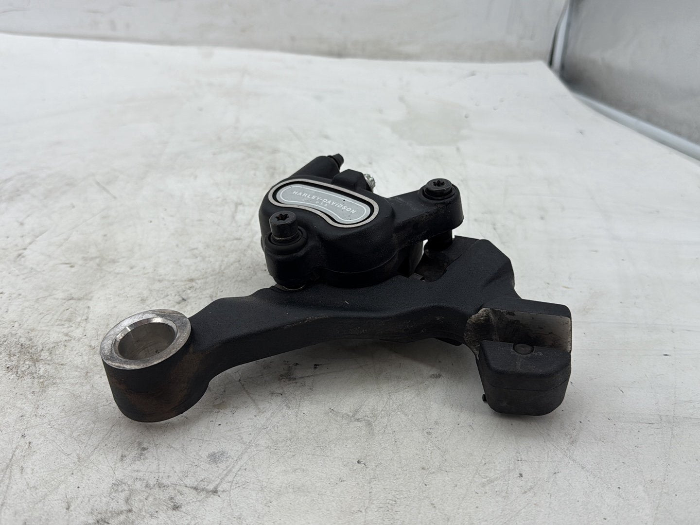 2012 Harley Dyna FXDF Fat Bob OEM Rear Back Brake Caliper w/ Bracket