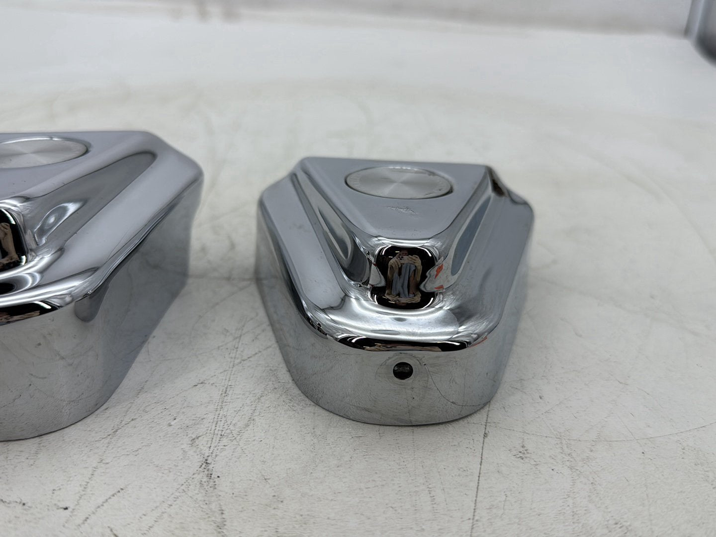 1997 Harley Softail FLSTC Heritage Classic Rear Wheel Axle Nut Covers Caps