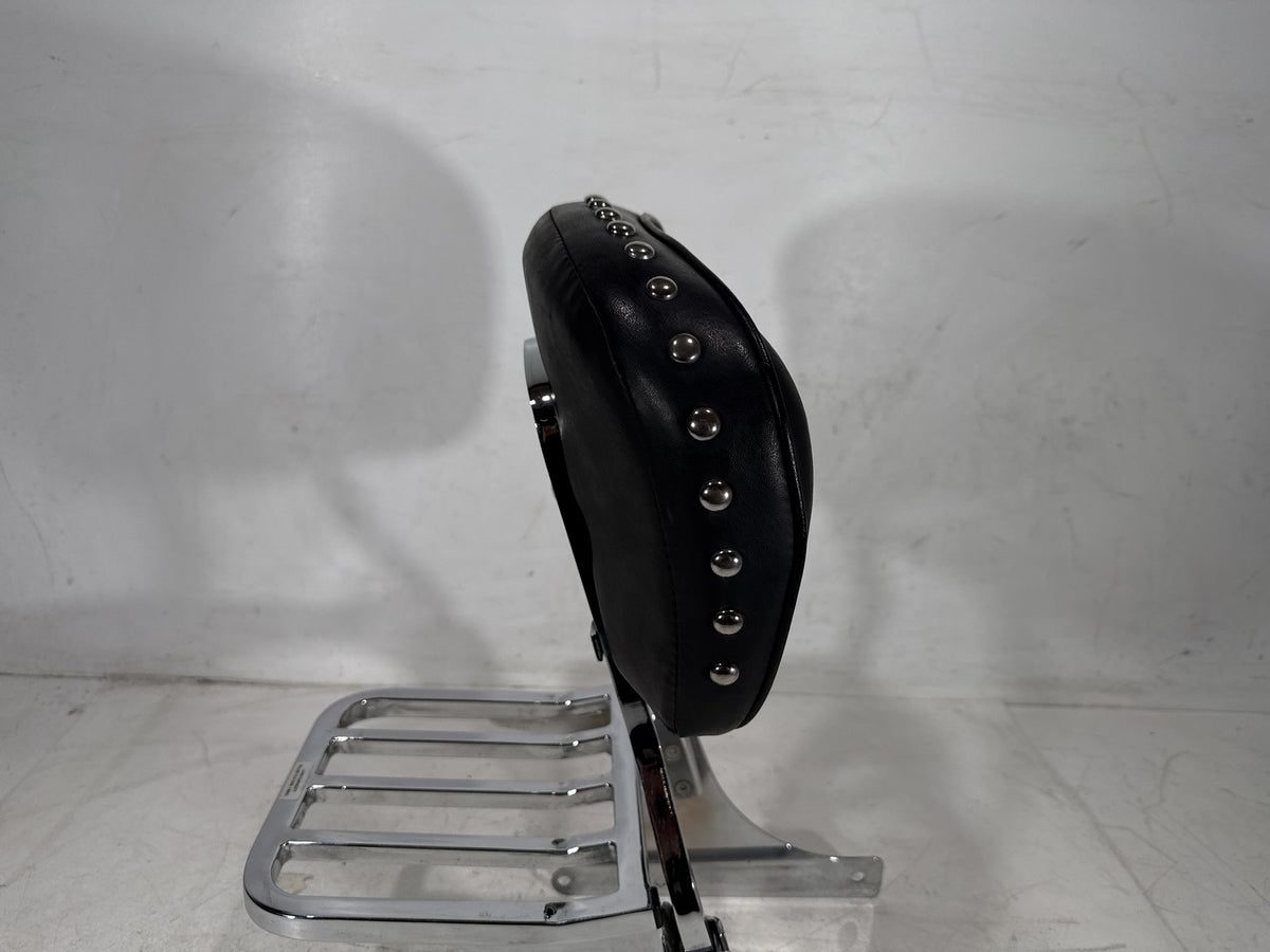 2001 Harley Heritage Softail Classic OEM Rear Sissy Bar w/ Backrest Cushion Pad