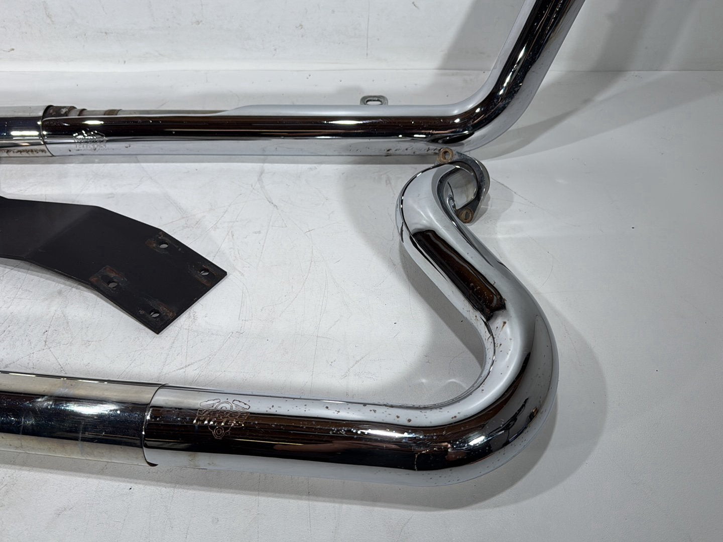 2000 Harley Dyna FXDWG Wide Glide OEM Exhaust Header Pipes Muffler