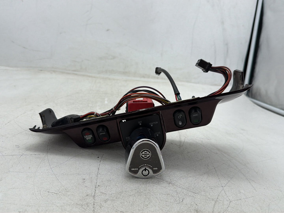 13 Harley Electra Glide Touring CVO OEM Dash Ignition Cap Switch Lockset NO Key