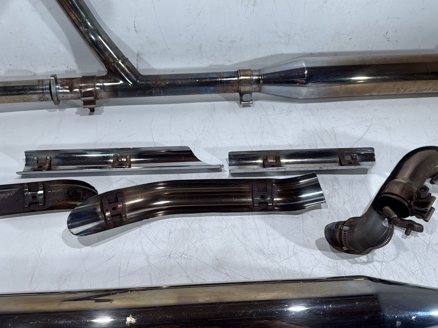03 Harley Road King Touring FLHRCI Classic Exhaust Header Pipes Muffler RINEHART