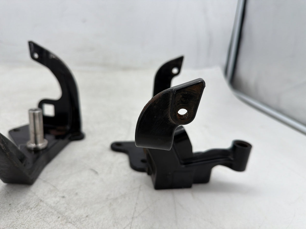 2001 Harley Fat Boy Softail FLSTF OEM Left Right Driver Footpeg Bracket Mounts