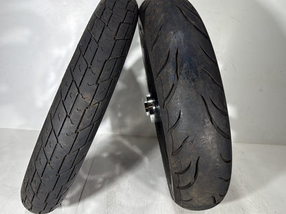 1999 - 2006 Harley-Davidson Dyna Low Rider Front & Rear Wheel Rim Tire MT90B16, 90/90H19 52H, 16" 19"