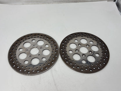 1991 Harley Heritage Softail Classic FLSTC OEM Front Brake Rotors Disc Pair