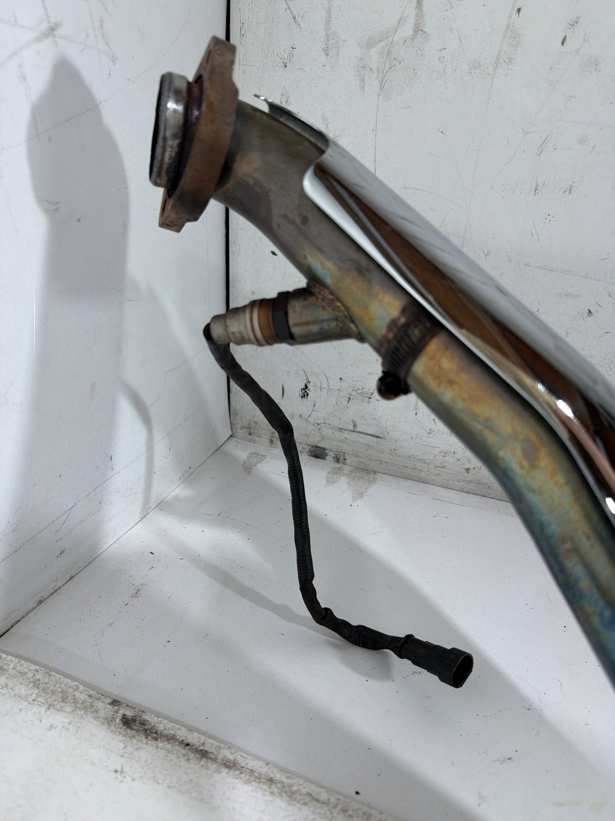07 Harley Dyna Super Glide Exhaust Header Pipes Muffler Vance & Hines NO Bracket