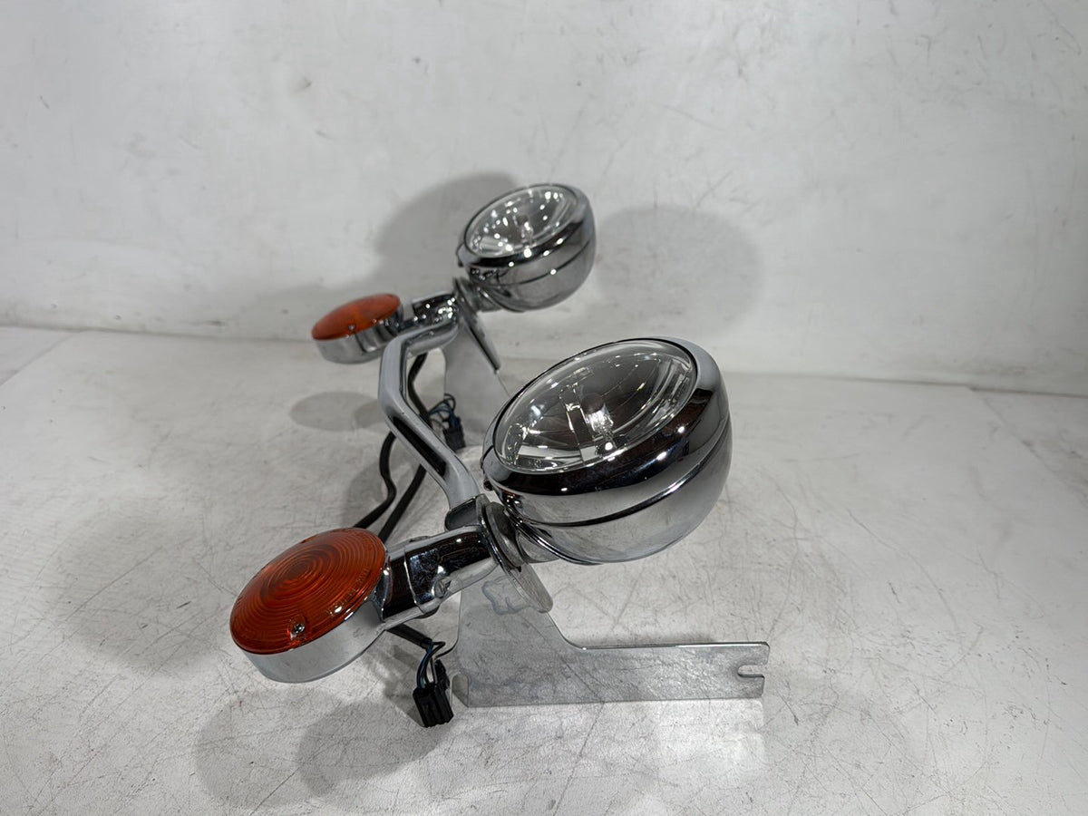 2007 Harley Electra Glide Touring OEM Front Turn Signal Indicators Aux Light Bar