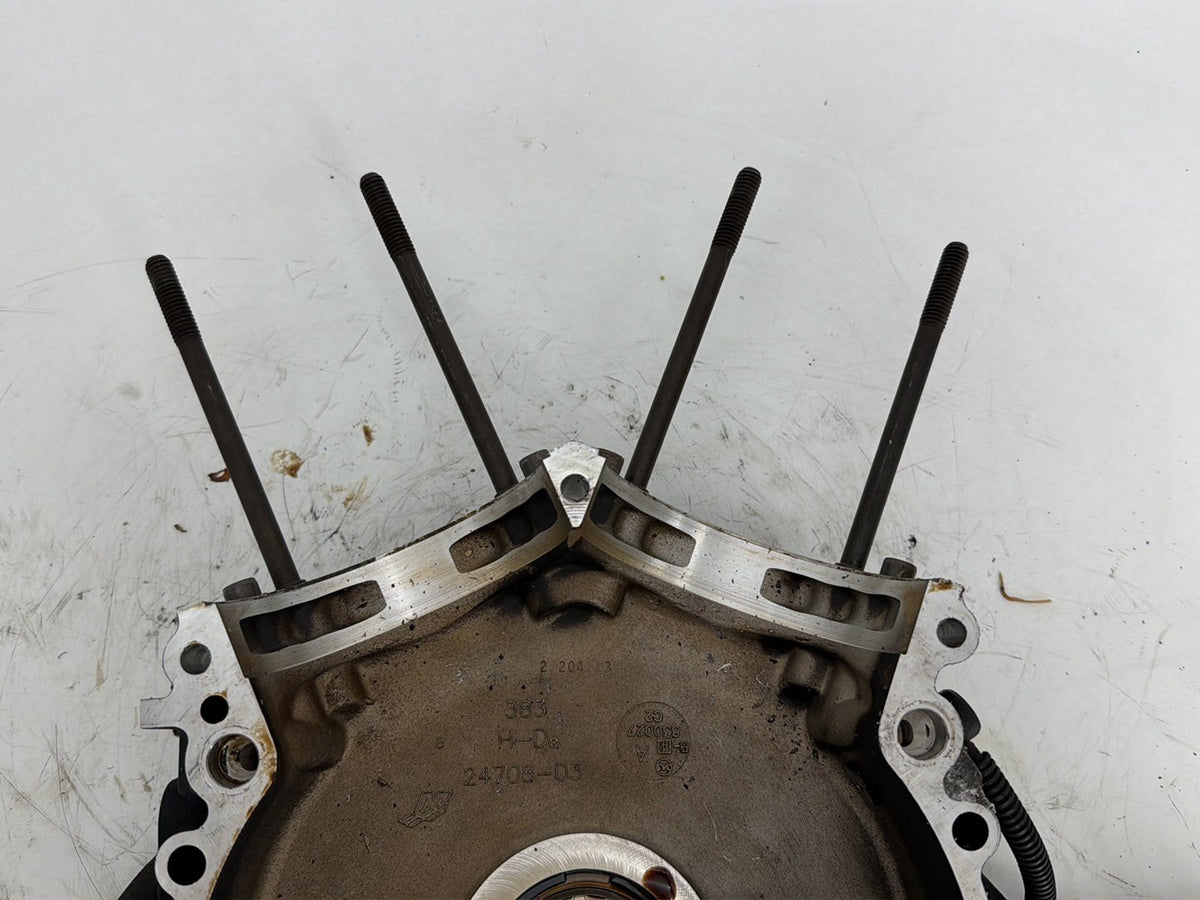 2008 Harley Touring FLHTCUI Electra Ultra OEM Crankcase Shaft Engine Motor Cover