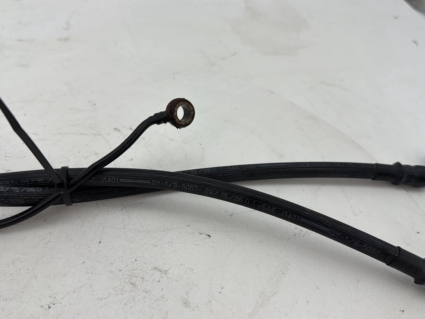 2007 Harley Street Glide Touring FLHX OEM Front Brake Hose Line Pipe