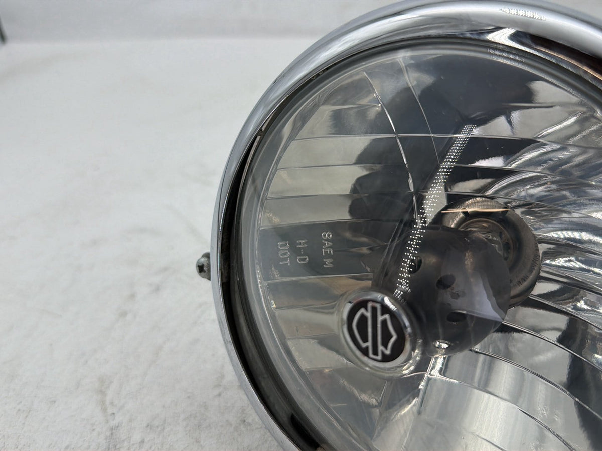 2006 Harley Sportster 1200 XL1200C Headlight Halogen Dented Scratched