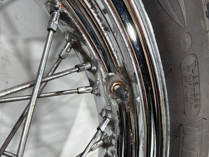 2011 Harley Heritage Softail Classic FLSTC Front Rear Wheel Rim Tire Spoked 16"