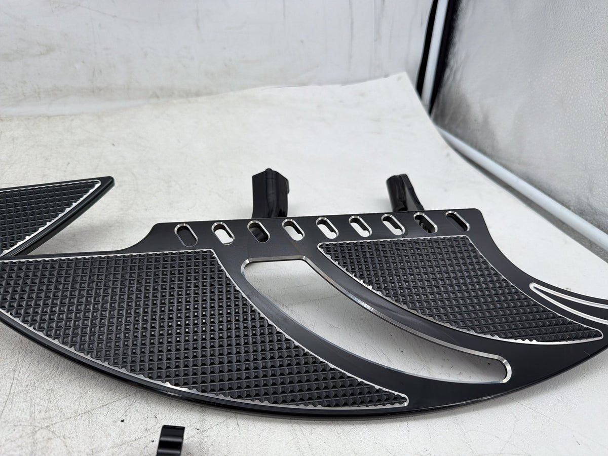 10 Harley Road King Touring Police Left Right Driver & Pass Floorboard Foot Rest