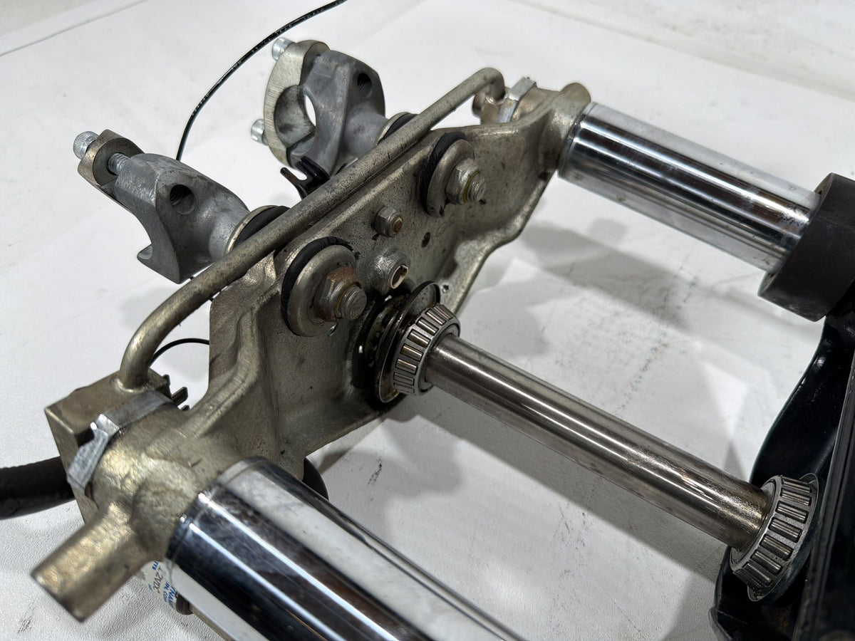 91 Harley Electra Glide Touring Front Triple Tree Set & LH RH Fork Legs Sliders