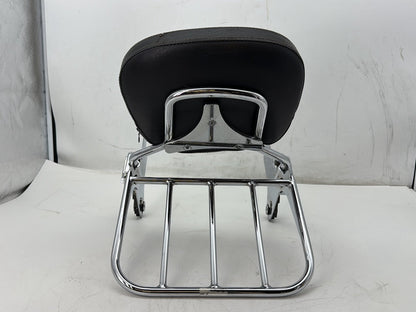 2008 Harley Road King Touring FLHR OEM Rear Sissy Bar w/ Backrest Cushion Pad