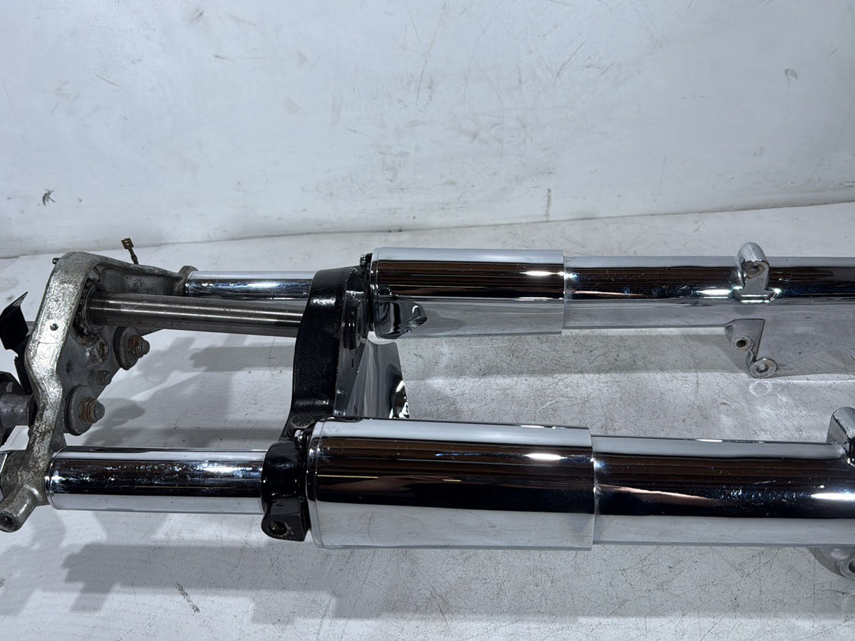 1990 Harley Electra Glide Touring Sport Front Triple Tree Set & LH RH Fork Legs Sliders