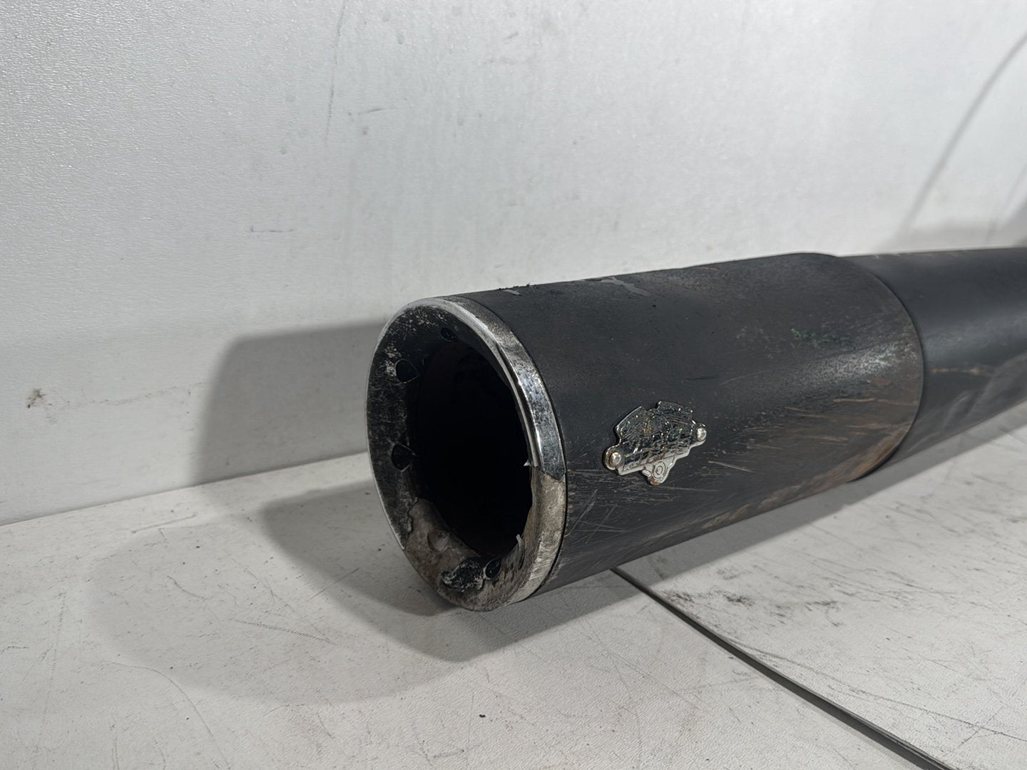 2012 Harley Dyna Fat Bob FXDF 103 OEM Exhaust Header Pipes Muffler Vance & Hines