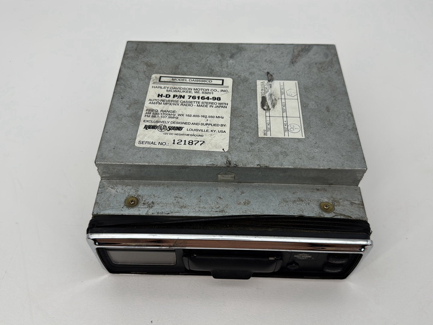 1999 - 2006 Harley-Davidson Touring Electra Glide Classic Radio Cassette Player Audio 76146-98 76164-98