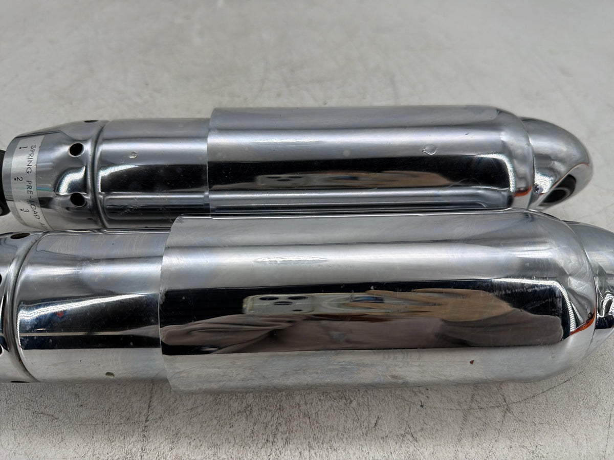 2012 Harley Dyna Fat Bob FXDF 103 OEM Rear Left Right Shock Absorbers 12"