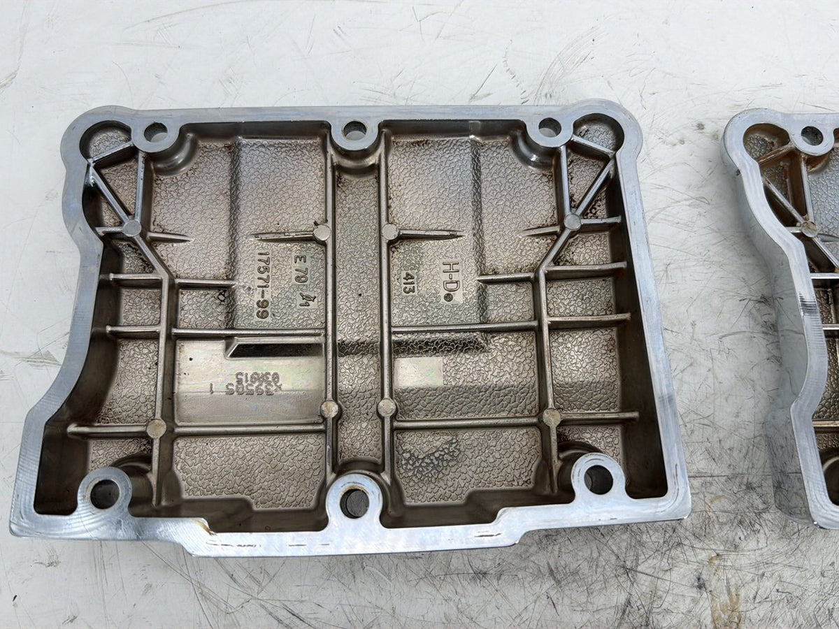 15 Harley Electra Glide Touring Ultra Low OEM Twin Cam Top Rocker Covers Chrome